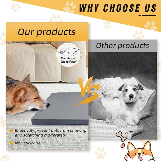 Pet Bed Cover M 30x20x3'' Dog Bed Covers Waterproof Dog Bed Covers Large Dog Bed Washable Removable Cover Dog Bed Covers Replacement Washable Dog Bed Covers with Zipper