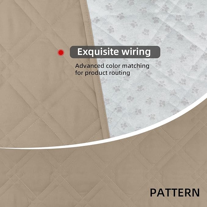 Water Resistant Dog Bed Cover Pet Blanket with Anti-Slip Back for Furniture Bed Couch Sofa (52x82 Inch
