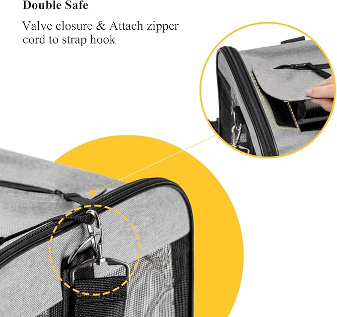 Soft Sided Airline Approved Cat Carrier 17 Lbs