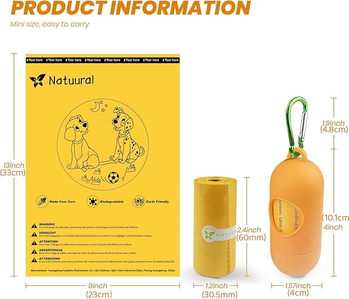 Poop Bags for Dogs-1050 Counts 70 Rolls 9x13 Inch, 100% Leak