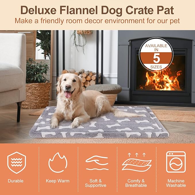 BEAUTYZOO Dog Crate Mat Pad 48" x 30"