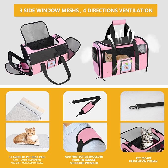 Cat Carrier 15lb, Collapsible