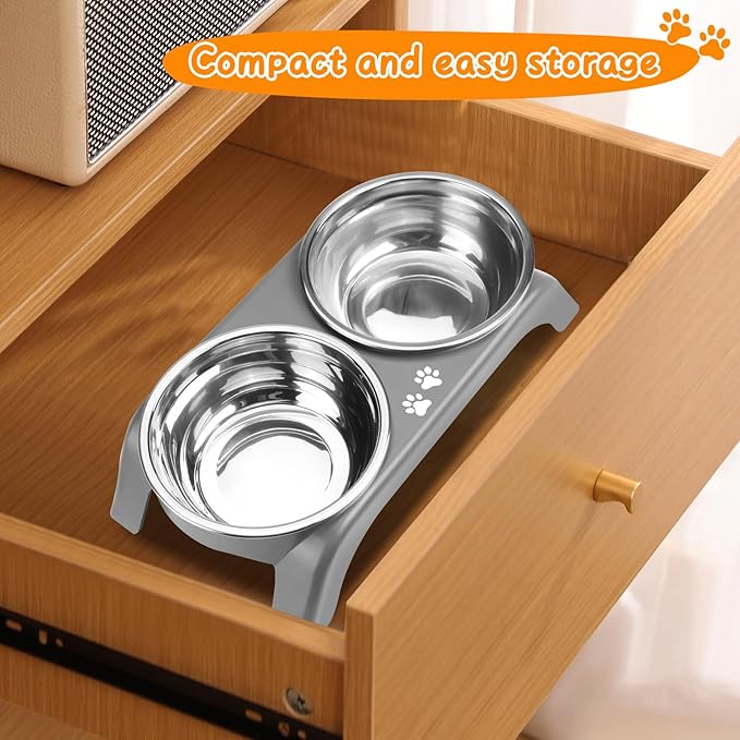 Elevated Cat Bowls 2 Thick