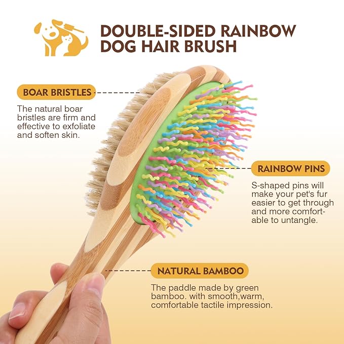 Dog Grooming Brush Kit Hair(7PCS) RAINBOW