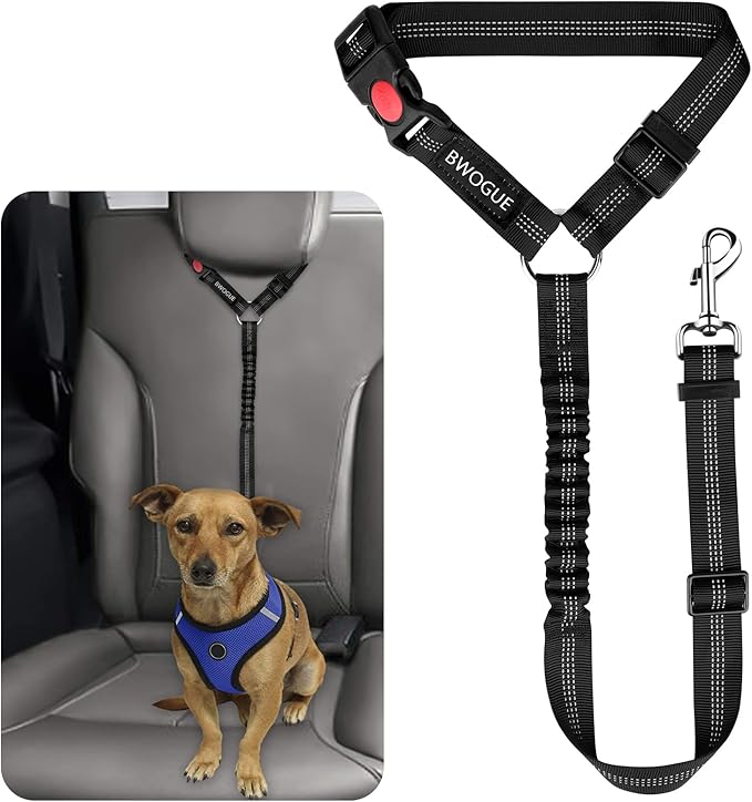 BWOGUE Pet Dog Cat Seat Belts (1 Pack)