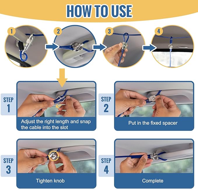 Adjustable Dog Seat Belt Harness for Car 200Lbs,Vehicle Dog Travel(8FT,for 1