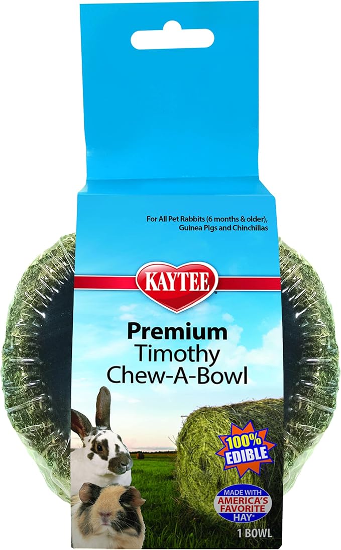 Kaytee Premium Timothy Hay Chew-A-Bowl for Rabbits