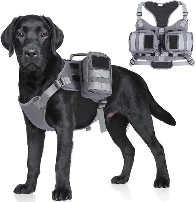 ROZKITCH Dog Backpack for Medium & Large Dogs Outdoor Hiking Camping