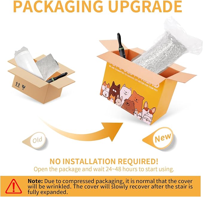 Topmart High Density Foam Dog Steps 2 Tiers 11.8" High,Non-Slip