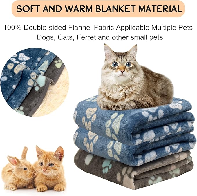 1 Pack 3 Blankets for Dogs 2+Gray 1,20x30inch