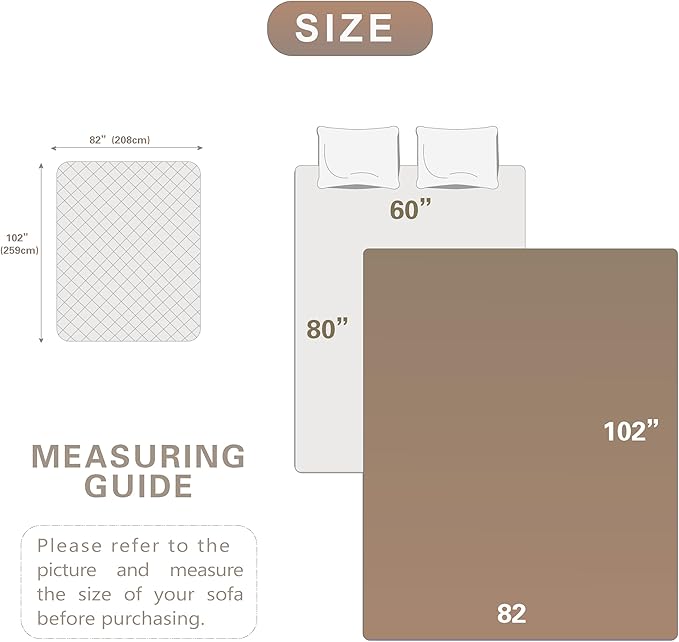 Waterproof Dog Bed Cover 82"x102")