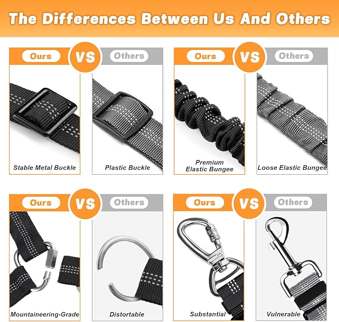 Dog Seat Belt for Car 4-in-1 Dog