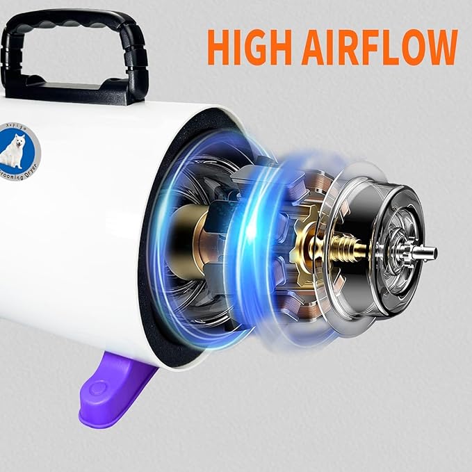Pet Grooming Dryer with Adjustable Speed for Dogs