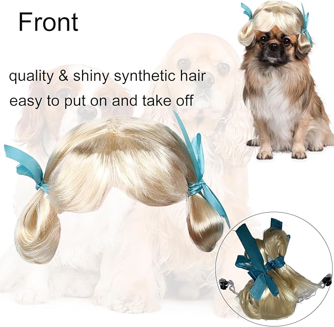 Funny Dog Wig Pet Costumes
