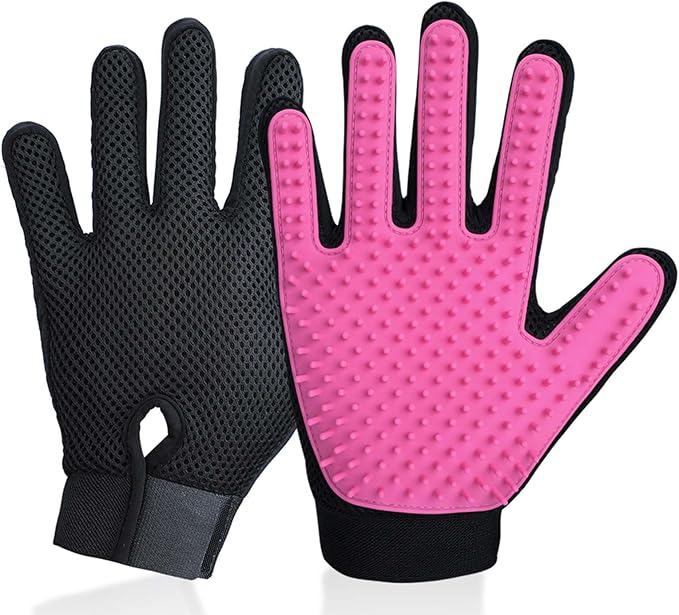 DELOMO Pet Grooming Gloves 255 Silicone 1 Pair