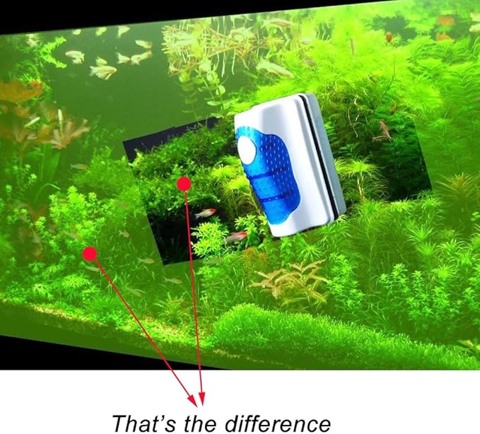 Magnetic Aquarium Fish Tank Algae Glass Cleaner Scrubber 50 Gallon