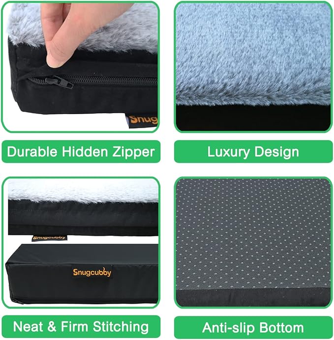 44"x32"x3.6" XL Waterproof Dog Bed Covers Replacement Washable