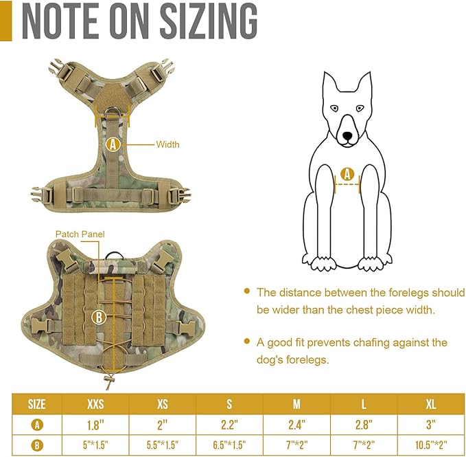 OneTigris Tactical Dog Harness Vest
