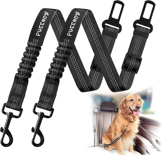 2 Pack Dog Seat Belt Adjustable Dog Car