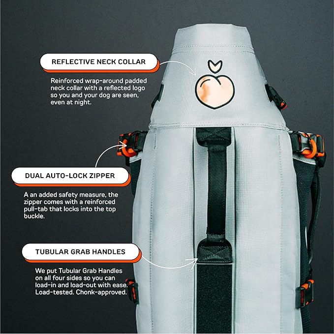 The Maxine One Dog Backpack Carrier by LITTLE CHONK 50 lbs