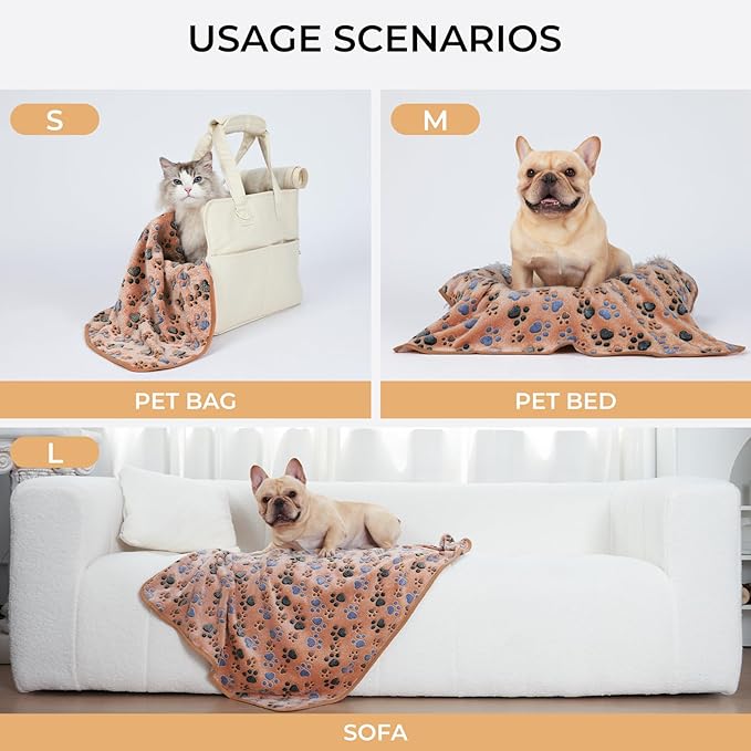 1 Pack 3 Blankets Super Soft Fluffy Premium Medium(30x20 inch)