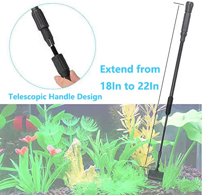 Carefree Fish 4IN1 Carbon Fiber Aquarium Cleaning Tools 18~24Inch Fish
