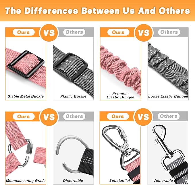 Dog Seat Belt for Car 4-in-1 Dog