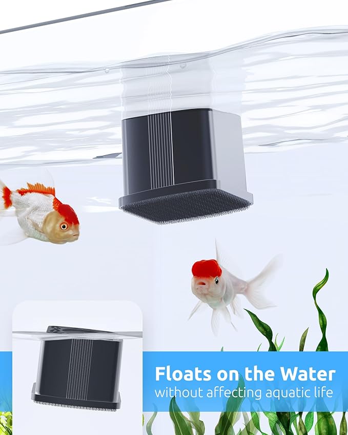 2-in-1 Aquarium Magnetic Cleaner with Digital Aquarium Thermometer 1-30 Gallons