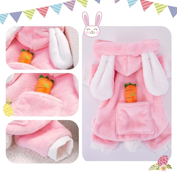 Easter Dog Bunny Costume Pet Dog Costume Puppy