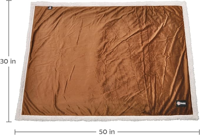 Puppy Blanket 45x30 Brown