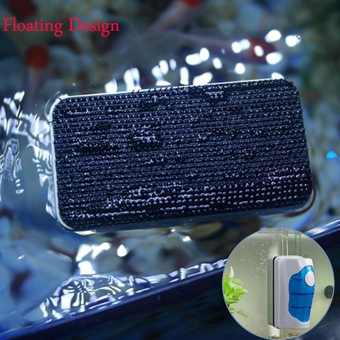 Magnetic Aquarium Fish Tank Algae Glass Cleaner Scrubber 50 Gallon