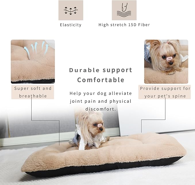 Dog Crate Bed 24 x 18 Washable 25 lbs