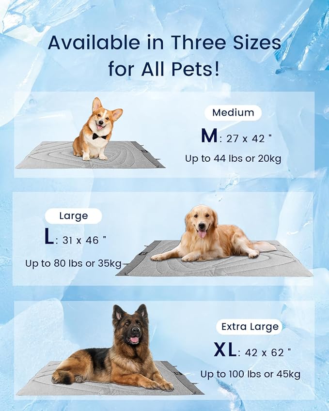 ZonLi Dog Cooling Mat 59" x 40"Extra Large,