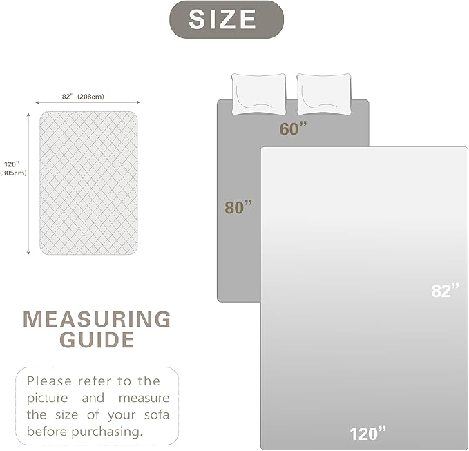 Waterproof Dog Bed Cover 82"x120")