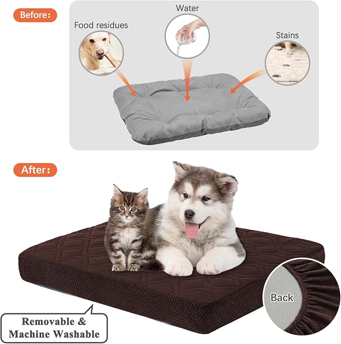Dog Bed Covers Replacement Washable 53Lx40Wx6H Inches