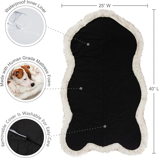IHAPPYDOG Replacement Dog Bed Cover