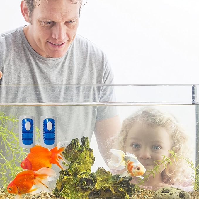 Aquarium Cleaner Fish Tank Glass Cleaner Algae Cleaner Scraper Magnetic Scrubber Algae Clean Brush 2 Pcs, 1 Yr