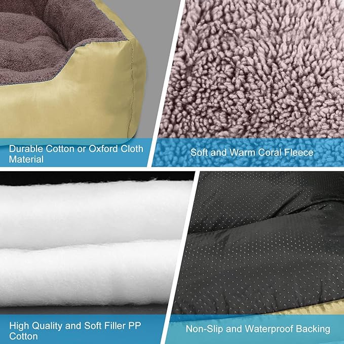 PUPPBUDD Dog Beds for Medium Dogs