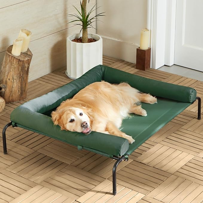 RRPETHOME Large Elevated Cooling Dog Bed