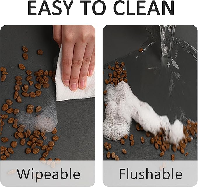 YCT Pet Cat Food Mats for Dog Food Mat Logo,24 x 16.9 inches,