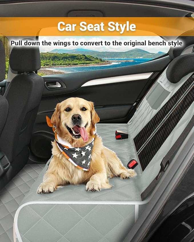Dog Car Seat Cover 600D Heavy 100% Waterproof