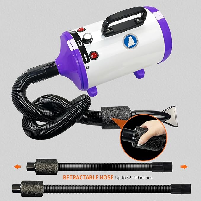 Pet Grooming Dryer with Adjustable Speed for Dogs