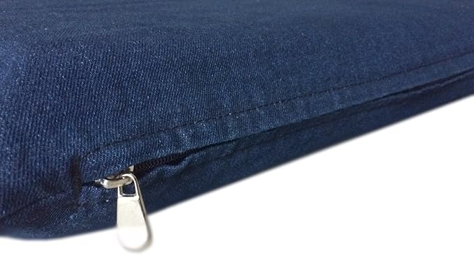 DIY Do It Yourself Heavy Duty Durable Blue Denim Jean Pet Dog Pillow Cover + Internal Inner Waterproof Resistant Case Set for Small Medium Dog 36''x29'')