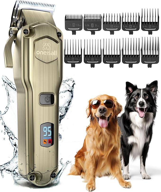 oneisall Dog Clippers for Grooming for Thick Heavy