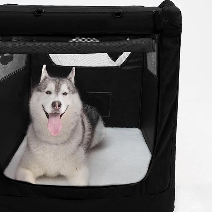Soft Collapsible Dog Crate for Large Dogs 30 Inch 30x21x21 Inches
