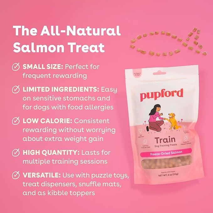 Pupford Freeze Dried Training Treats for Dogs & Puppies 1400+ Two 4 oz, 3 Pack)