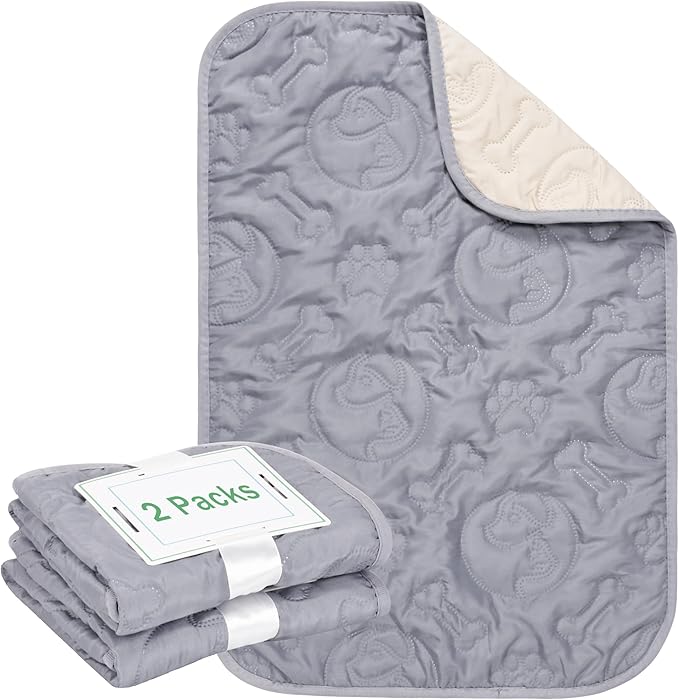 Kritter Planet Pack of 2 Waterproof Dog Bed Pad 16 x 24 inch
