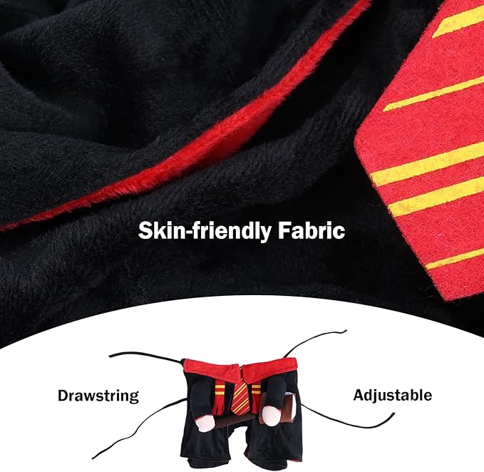 DELIFUR Dog Halloween Wizard Costume