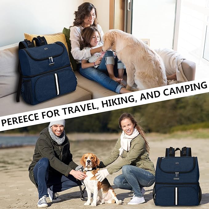 BAGLHER Pet Travel Bag 2 Silicone 2 Food