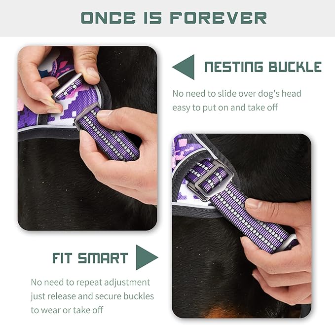 BUMBIN Tactical Dog Harness for Large Dogs No Pull